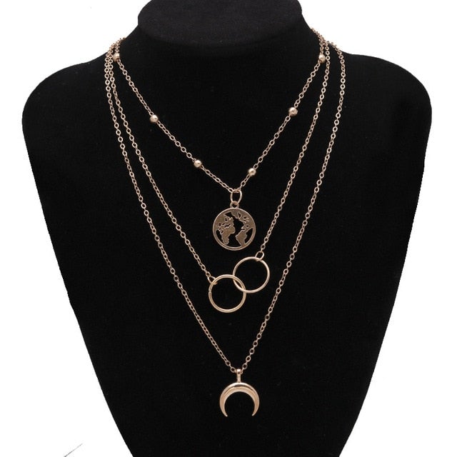 Gold Silver Color Chain Butterfly Chain Pendant Choker Necklace Women Statement Collare Bohemia Beach Jewelry Gift Collier Cheap