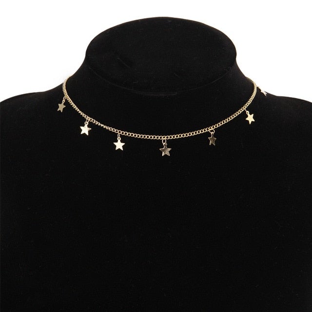 Gold Silver Color Chain Butterfly Chain Pendant Choker Necklace Women Statement Collare Bohemia Beach Jewelry Gift Collier Cheap