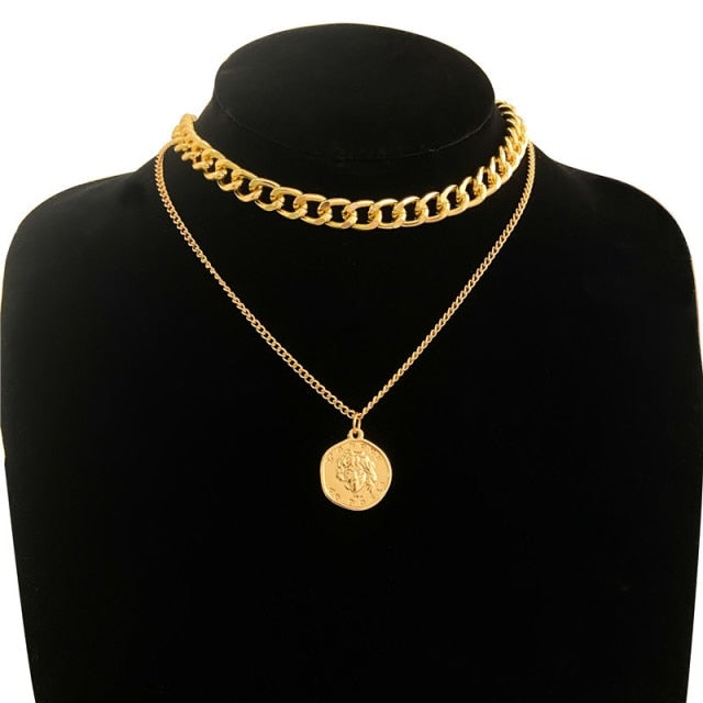 Gold Silver Color Chain Butterfly Chain Pendant Choker Necklace Women Statement Collare Bohemia Beach Jewelry Gift Collier Cheap