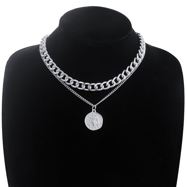Gold Silver Color Chain Butterfly Chain Pendant Choker Necklace Women Statement Collare Bohemia Beach Jewelry Gift Collier Cheap