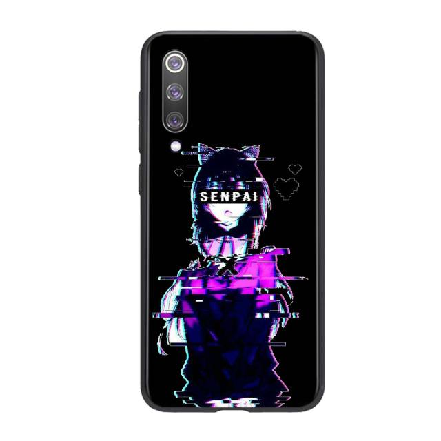 Sad Anime Aesthetic Senpai For Xiaomi Mi 11 10T Note 10 Poco X3 NFC M2 X2 F2 C3 M3 Play Mix 3 A2 8 Lite Pro Phone Case