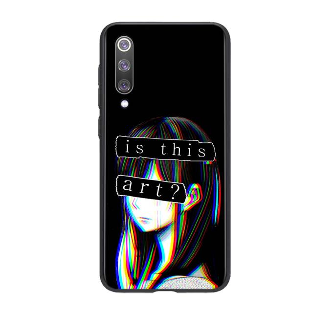 Sad Anime Aesthetic Senpai For Xiaomi Mi 11 10T Note 10 Poco X3 NFC M2 X2 F2 C3 M3 Play Mix 3 A2 8 Lite Pro Phone Case