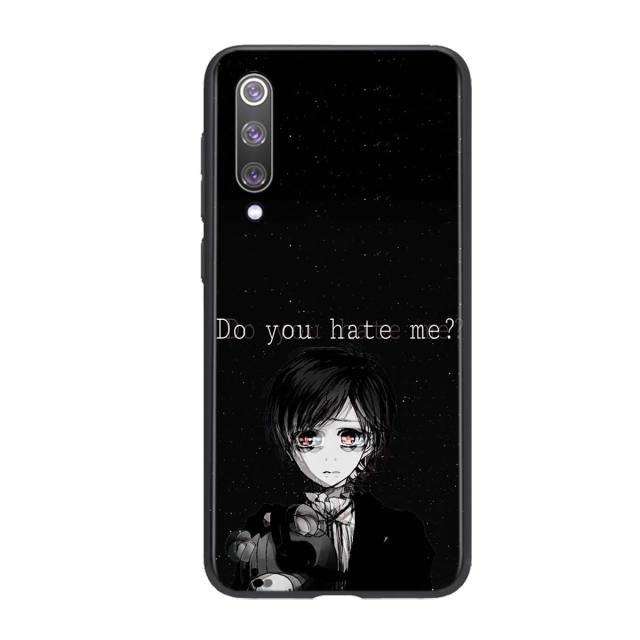 Sad Anime Aesthetic Senpai For Xiaomi Mi 11 10T Note 10 Poco X3 NFC M2 X2 F2 C3 M3 Play Mix 3 A2 8 Lite Pro Phone Case