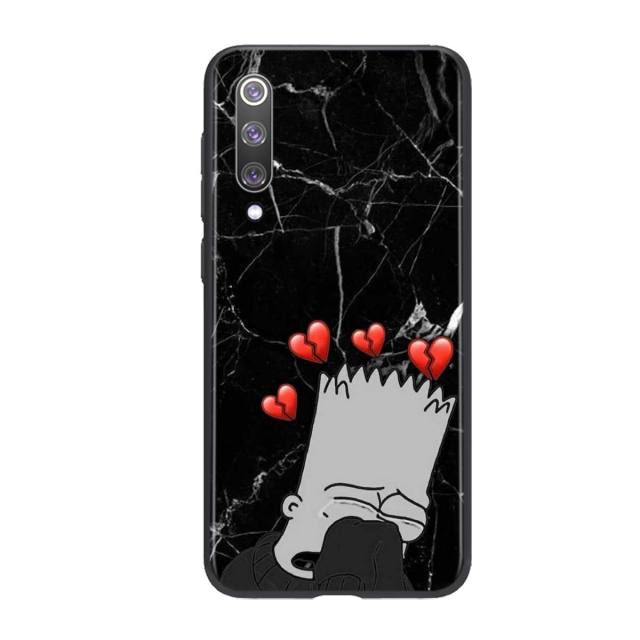 Sad Anime Aesthetic Senpai For Xiaomi Mi 11 10T Note 10 Poco X3 NFC M2 X2 F2 C3 M3 Play Mix 3 A2 8 Lite Pro Phone Case