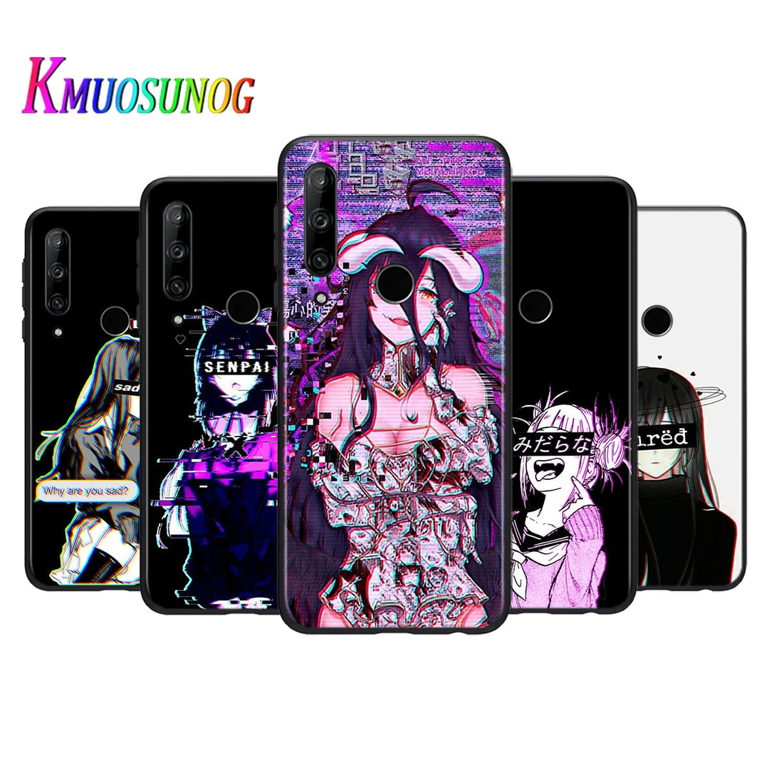Silicone Cover Sad Anime Aesthetic Senpai For Honor 10i 9X 8X MAX 20 10 9 Lite 8 8A Prime 7A Pro Lite Phone Case
