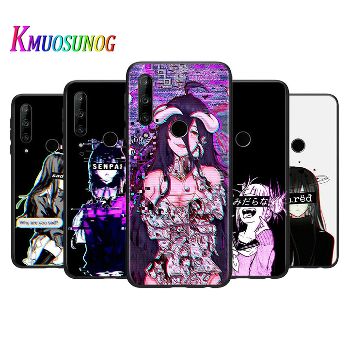 Silicone Cover Sad Anime Aesthetic Senpai For Honor 10i 9X 8X MAX 20 10 9 Lite 8 8A Prime 7A Pro Lite Phone Case