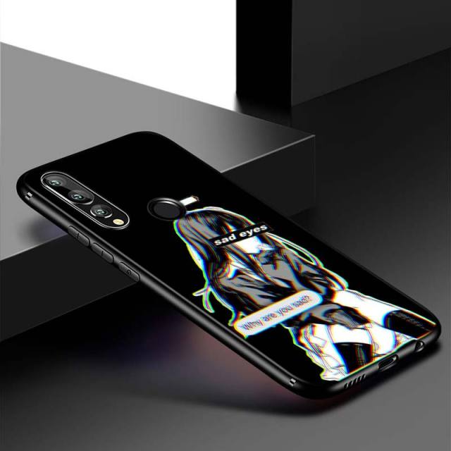 Silicone Cover Sad Anime Aesthetic Senpai For Honor 10i 9X 8X MAX 20 10 9 Lite 8 8A Prime 7A Pro Lite Phone Case