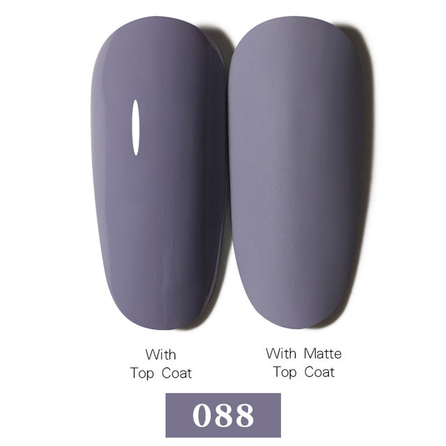 LEMOOC Nail Gel Polish Spring Summer Color Varnishes Glitter Sequins Soak Off Semi Permanant UV LED Nail Art Hybrid Lacquers
