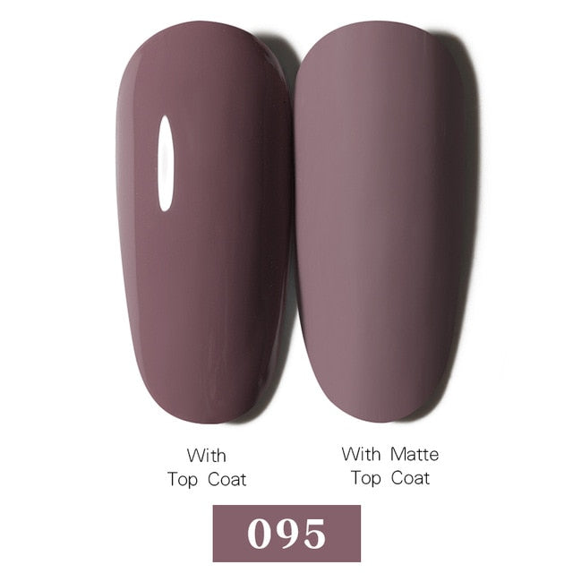 LEMOOC Nail Gel Polish Spring Summer Color Varnishes Glitter Sequins Soak Off Semi Permanant UV LED Nail Art Hybrid Lacquers
