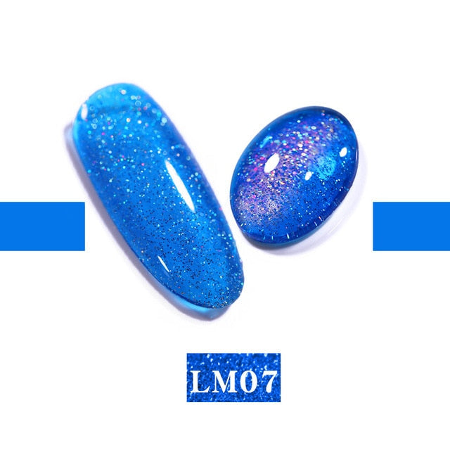 LEMOOC Nail Gel Polish Spring Summer Color Varnishes Glitter Sequins Soak Off Semi Permanant UV LED Nail Art Hybrid Lacquers