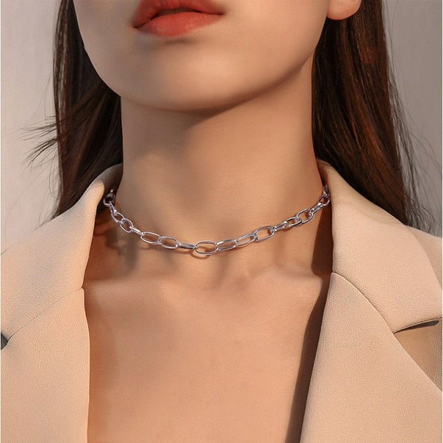 New Bohemian Multilayer Cross Gold Pendant Necklaces For Women Punk Choker Necklaces 2021 Trend Fashion Words Jewelry Party Gift