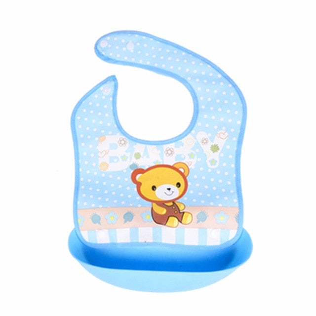 Baby Bib Waterproof Apron Long Sleeve Art Smock for Kids Chest Protection Feeding Bibs