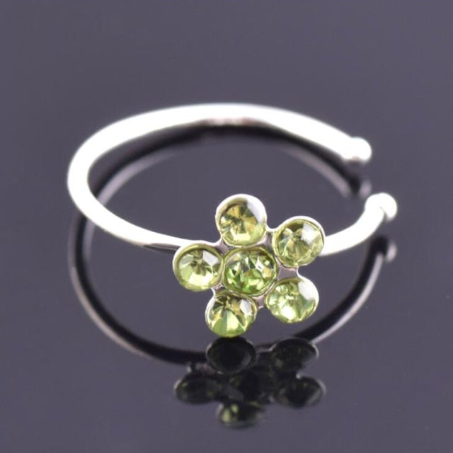 1pcs 2020 New Fake Nose Ring Stud New Nose Clip Medical Stainless Steel Hot Sale Nasal Septum False Nose Ring Piercing Jewelry