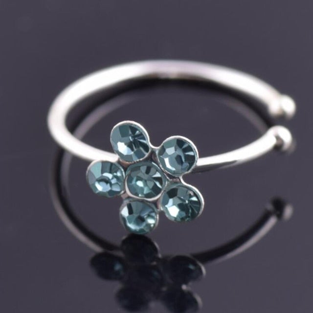 1pcs 2020 New Fake Nose Ring Stud New Nose Clip Medical Stainless Steel Hot Sale Nasal Septum False Nose Ring Piercing Jewelry