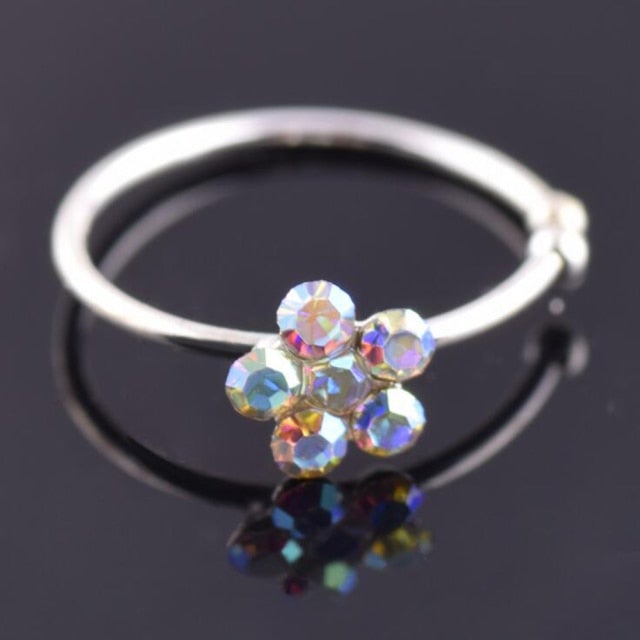 1pcs 2020 New Fake Nose Ring Stud New Nose Clip Medical Stainless Steel Hot Sale Nasal Septum False Nose Ring Piercing Jewelry