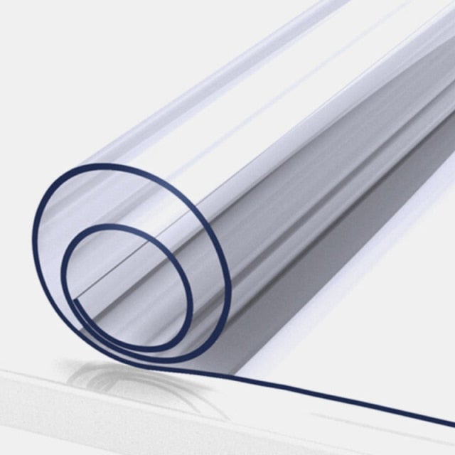 PVC Table Mat Transparent D' Waterproof Tablecloth Oil Tablecloth with Kitchen Pattern Glass Soft Cloth table cover 1.0 mm