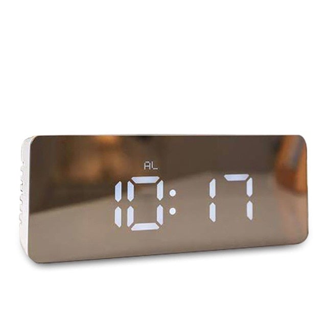 Digital Alarm Clock LED Screen Alarm Clocks for Kids Bedroom Temperature Snooze Function Desk Table Clock Home Decor LED Clock
