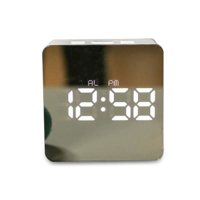 Digital Alarm Clock LED Screen Alarm Clocks for Kids Bedroom Temperature Snooze Function Desk Table Clock Home Decor LED Clock