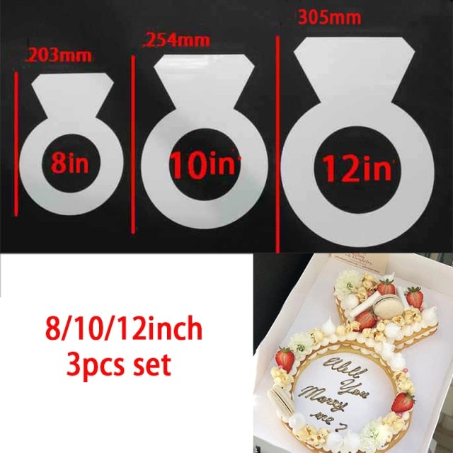 6/8/10inch PET 0-8 Numbers Cake Mold Sets Cake Decorating Tools Confeitaria Maker DIY Birthday Cake Design Bakeware Pastry Tools