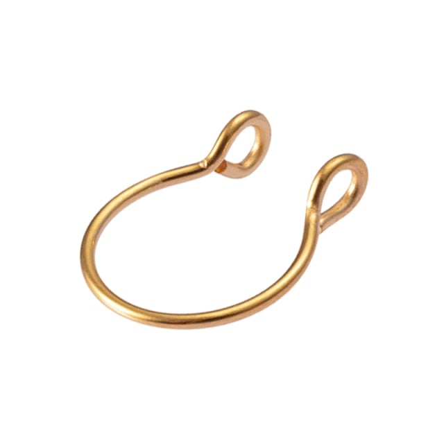 1-5pcs U Shaped Fake Nose Ring Septum Piercing Lip Rings Set Hoop Gold Stud Stainless Steel Horseshoe Body Jewelry for Women 20G