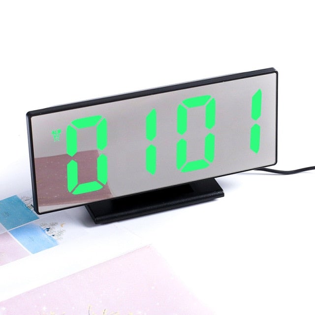 Digital Alarm Clock LED Screen Alarm Clocks for Kids Bedroom Temperature Snooze Function Desk Table Clock Home Decor LED Clock