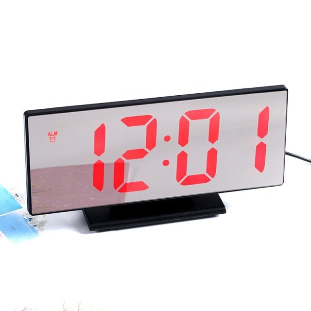 Digital Alarm Clock LED Screen Alarm Clocks for Kids Bedroom Temperature Snooze Function Desk Table Clock Home Decor LED Clock
