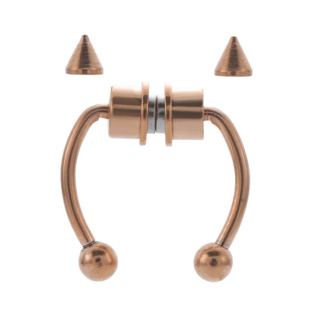 1 Pcs Fake Nose Ring Hoop Nose Septum Rings Goth  Magnet Nose Punk Fake Non Piercing Body Jewelry Unusual Costume Jewelry