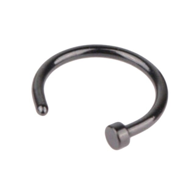 1pcs U Shaped Fake Nose Ring Hoop Septum Rings Stainless Steel Nose Piercing Fake Piercing Oreja Pircing Jewelry