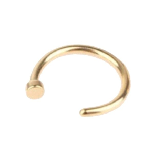 1pcs U Shaped Fake Nose Ring Hoop Septum Rings Stainless Steel Nose Piercing Fake Piercing Oreja Pircing Jewelry
