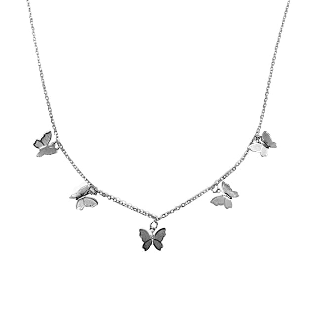 Goth Butterfly Neck Pendants Women's Choker Gold Color Necklace On The Neck Chain Chocker Punk Jewelry 2021 Kpop Collar For Girl