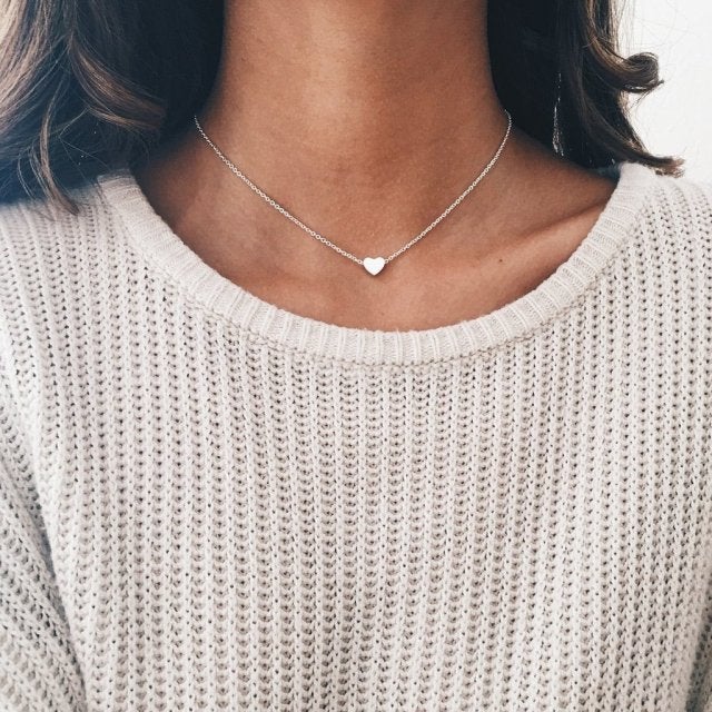 LATS Gold Silver Color Chain Pendant Butterfly Necklace for Women Layered Charm Choker Necklaces Boho Beach Jewelry Gift Cheap