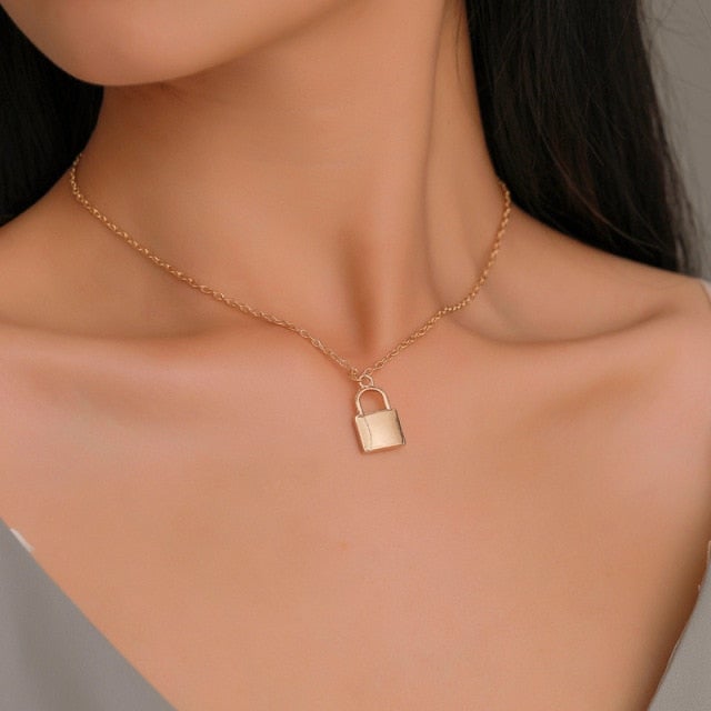 LATS Gold Silver Color Chain Pendant Butterfly Necklace for Women Layered Charm Choker Necklaces Boho Beach Jewelry Gift Cheap