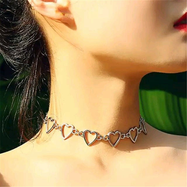 Harajuku Punk Style Butterfly Choker Necklace Jewelry Women Collares Gothic Hip Hop Link Chain Necklace Collares Mujer  Jewlery