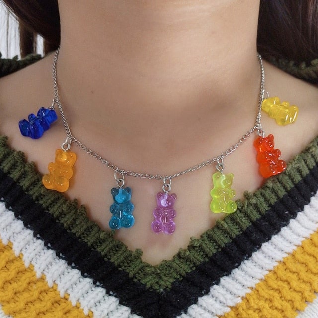 Harajuku Punk Style Butterfly Choker Necklace Jewelry Women Collares Gothic Hip Hop Link Chain Necklace Collares Mujer  Jewlery
