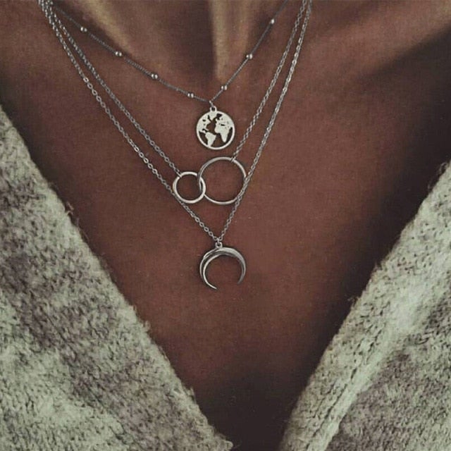 Harajuku Punk Style Butterfly Choker Necklace Jewelry Women Collares Gothic Hip Hop Link Chain Necklace Collares Mujer  Jewlery