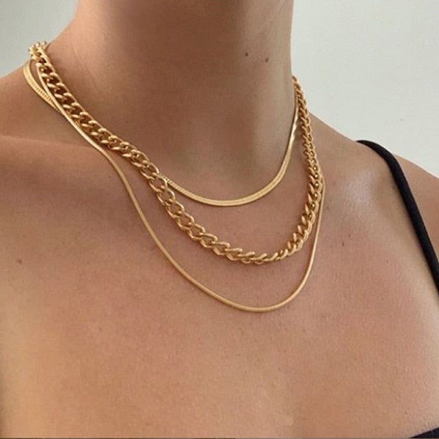 Harajuku Punk Style Butterfly Choker Necklace Jewelry Women Collares Gothic Hip Hop Link Chain Necklace Collares Mujer  Jewlery