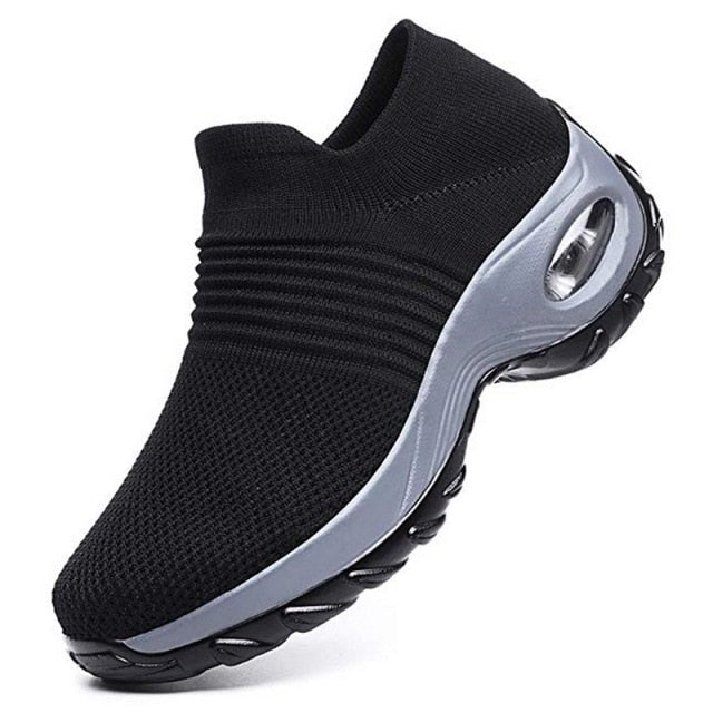 Running Sneakers Fashion Breathable Mesh Casual Shoes Platform Sneakers Men Platform Slip-On Sneakers Walking  zapatillas mujer