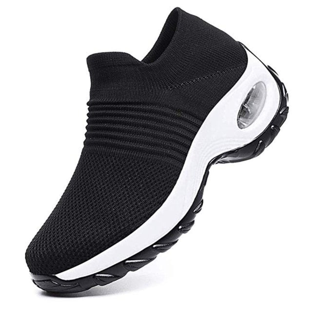 Running Sneakers Fashion Breathable Mesh Casual Shoes Platform Sneakers Men Platform Slip-On Sneakers Walking  zapatillas mujer