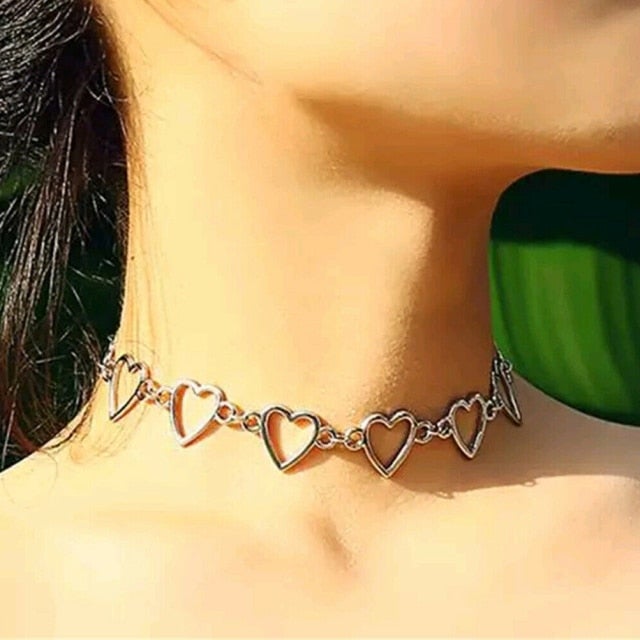 Punk Style Butterfly Choker Clavicle Necklace Jewelry Women Collares Gothic Hip Hop Link Chain Necklace Collares Mujer Jewlery