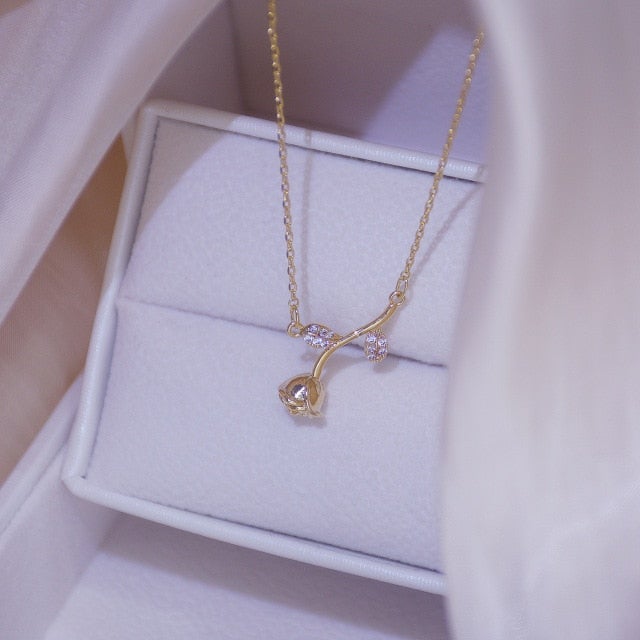 Luxury Cubic Zircon Butterfly Pendant&necklaces for Women Delicate Jewelry 14K Gold Plated Chain Choker Necklaces