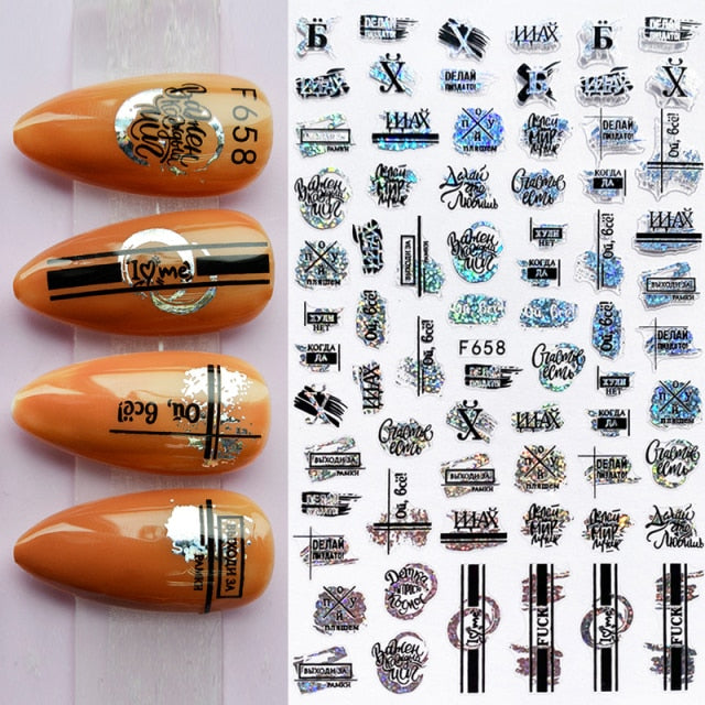 Summer Tropical Beach Coconut Tree Slippers 3D Nail Sticker Leaves Shell Transfer Decals Slider Decoration Manicures