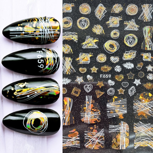 Summer Tropical Beach Coconut Tree Slippers 3D Nail Sticker Leaves Shell Transfer Decals Slider Decoration Manicures
