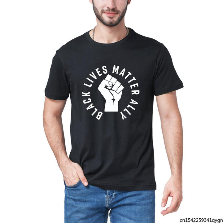Unisex  Men's Summer Cotton Short Sleeve Printed T-shirt  Black Lives Matter T-Shirt I Cant Breathe BLM Women Sports T-shirt