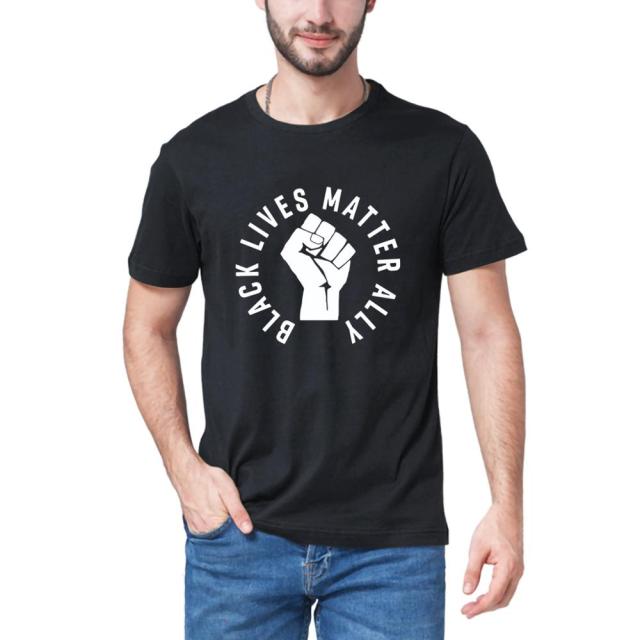 Unisex  Men's Summer Cotton Short Sleeve Printed T-shirt  Black Lives Matter T-Shirt I Cant Breathe BLM Women Sports T-shirt
