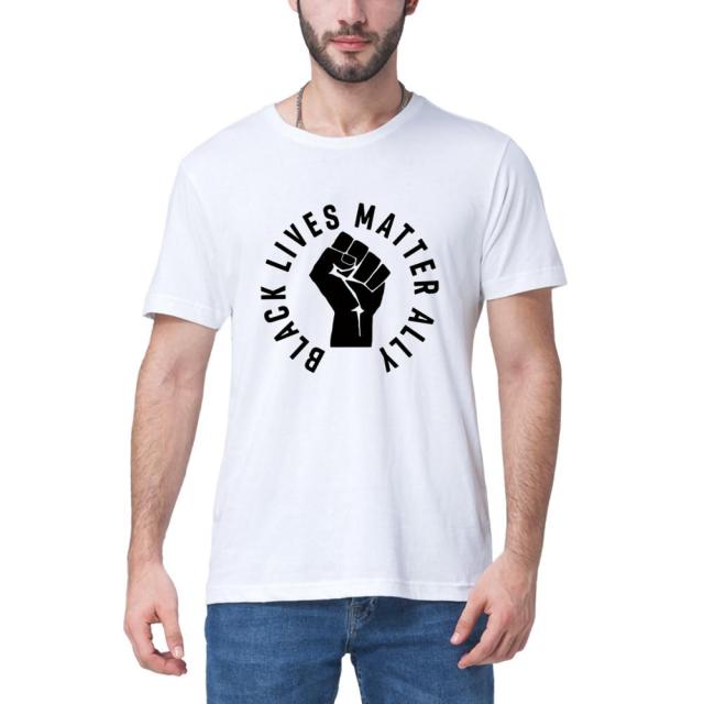 Unisex  Men's Summer Cotton Short Sleeve Printed T-shirt  Black Lives Matter T-Shirt I Cant Breathe BLM Women Sports T-shirt
