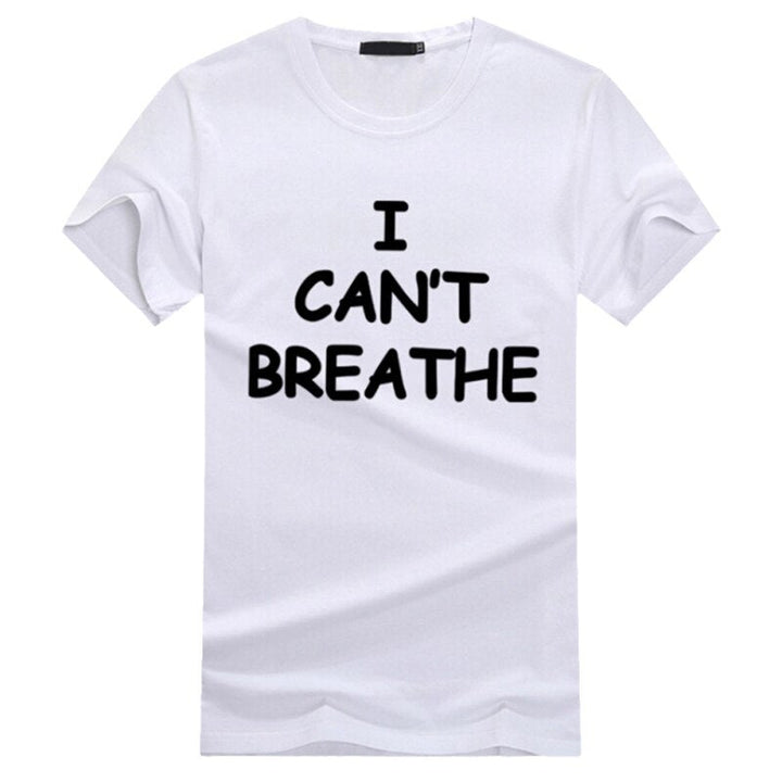 I cant breathe Men's sport outdoor T-Shirt justice for Floyd Exercise Men Modal Tee O-Neck Plus Size summer clothing J