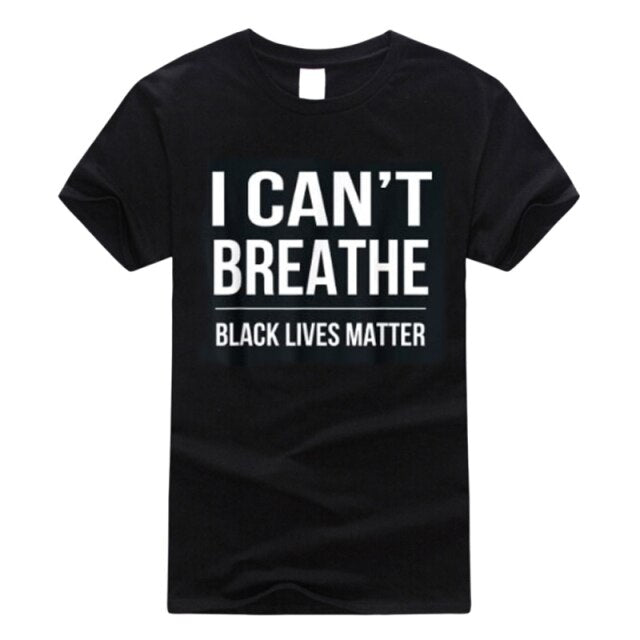 I cant breathe Men's sport outdoor T-Shirt justice for Floyd Exercise Men Modal Tee O-Neck Plus Size summer clothing J