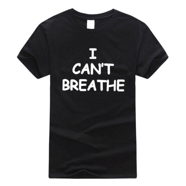 I cant breathe Men's sport outdoor T-Shirt justice for Floyd Exercise Men Modal Tee O-Neck Plus Size summer clothing J
