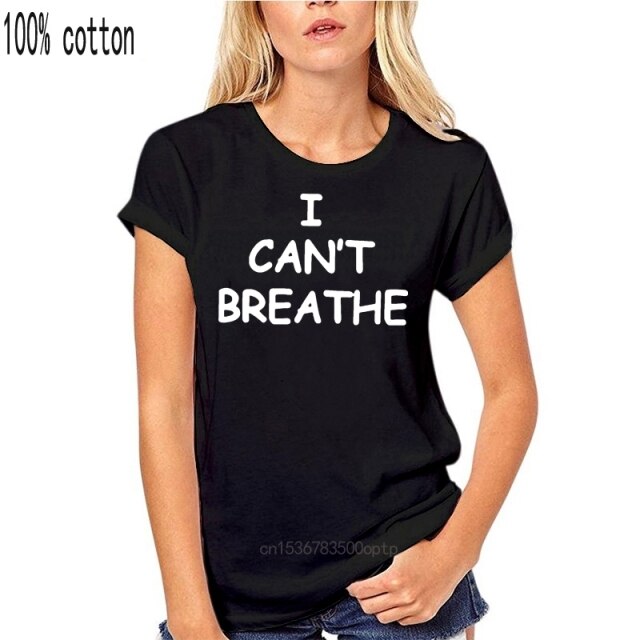 men tops t-shirt awesome cotton I cant breathe loose big fat  plus size t shirts