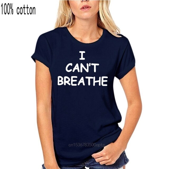 men tops t-shirt awesome cotton I cant breathe loose big fat  plus size t shirts